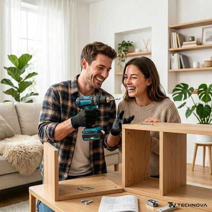 Wiertarko-Wkrętarka Akumulatorowa TECHNOVA V21 Pro + Zestaw Akcesoriów