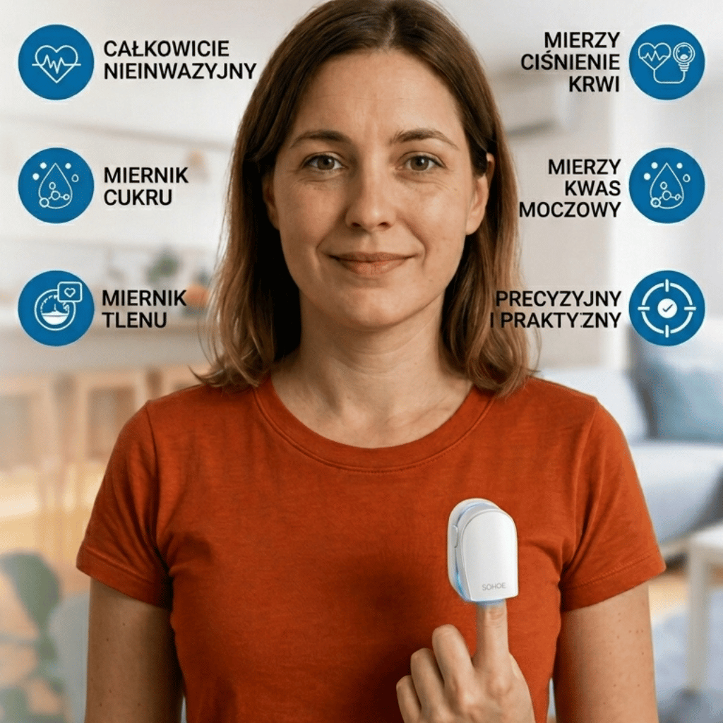 Technova GlucoSmart™ | Przenośny Monitor Zdrowia 3 w 1 dla większego spokoju każdego dnia